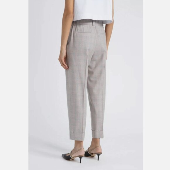 Peserico Virgin wool and Lurex fabric trousers - Picture 5 of 11